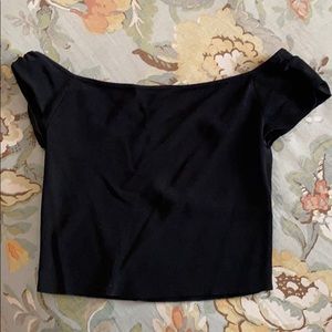 Off the shoulder crop top